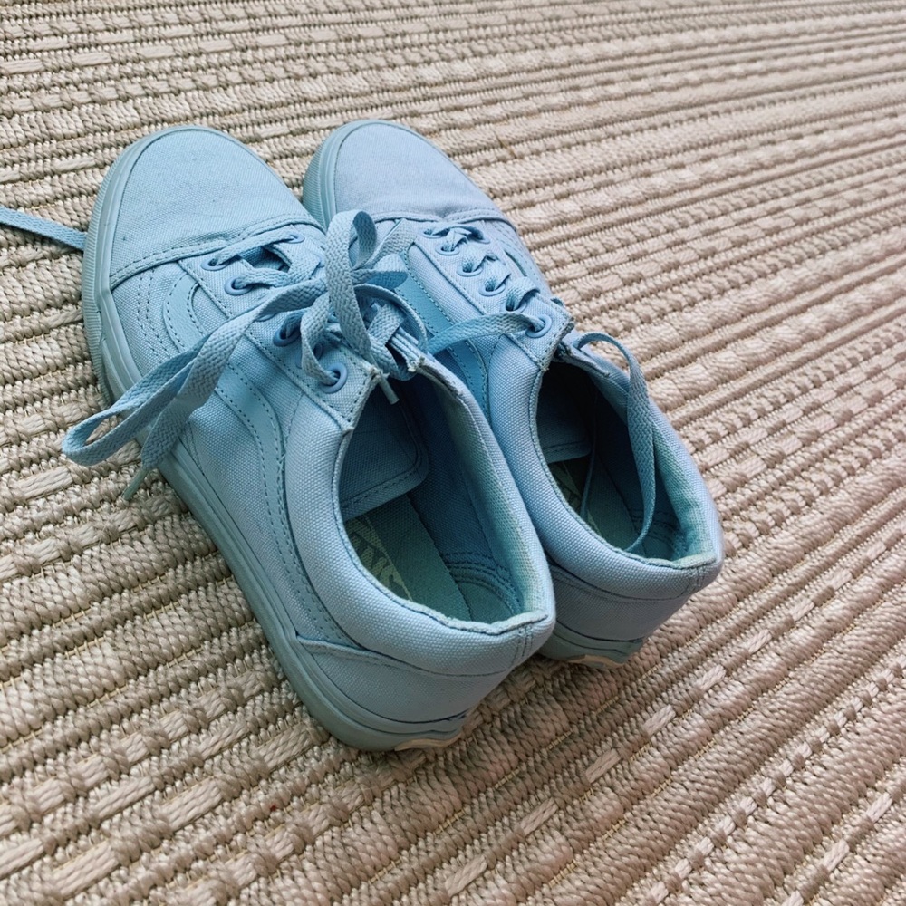 blue old skool vans